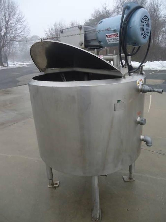 Used 300 Gallon Crepaco Stainless Steel Scraper Agitated Vessel, 75 Psi Jacket
