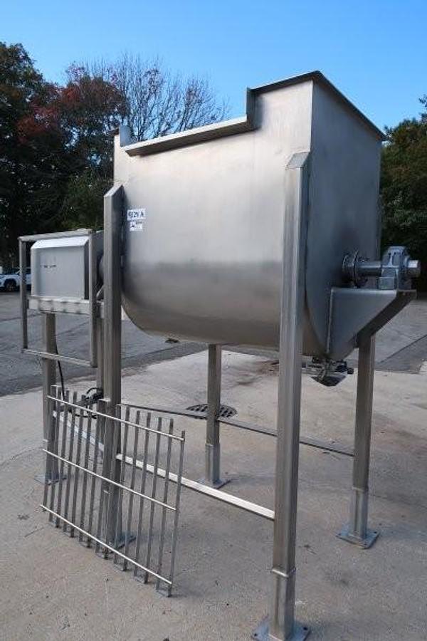 Used Horizontal Stainless Steel Double Ribbon Blender