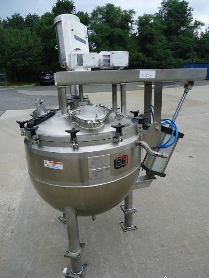 Used 100 Gallon Lee Type 316l Ss Reactor / Kettle, Multi-Agitation