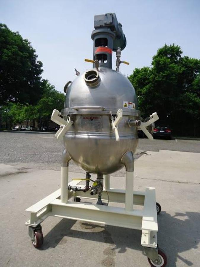 Used 30 Gallon Hamilton Stainless Vacuum Scrape Surface Kettle, 40 Psi Jacket