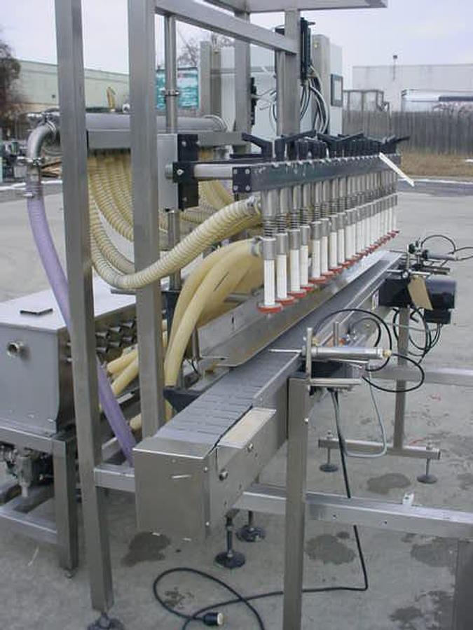 Used E-Pak 20 Head Straight Line Liquid Filler, All Stainless