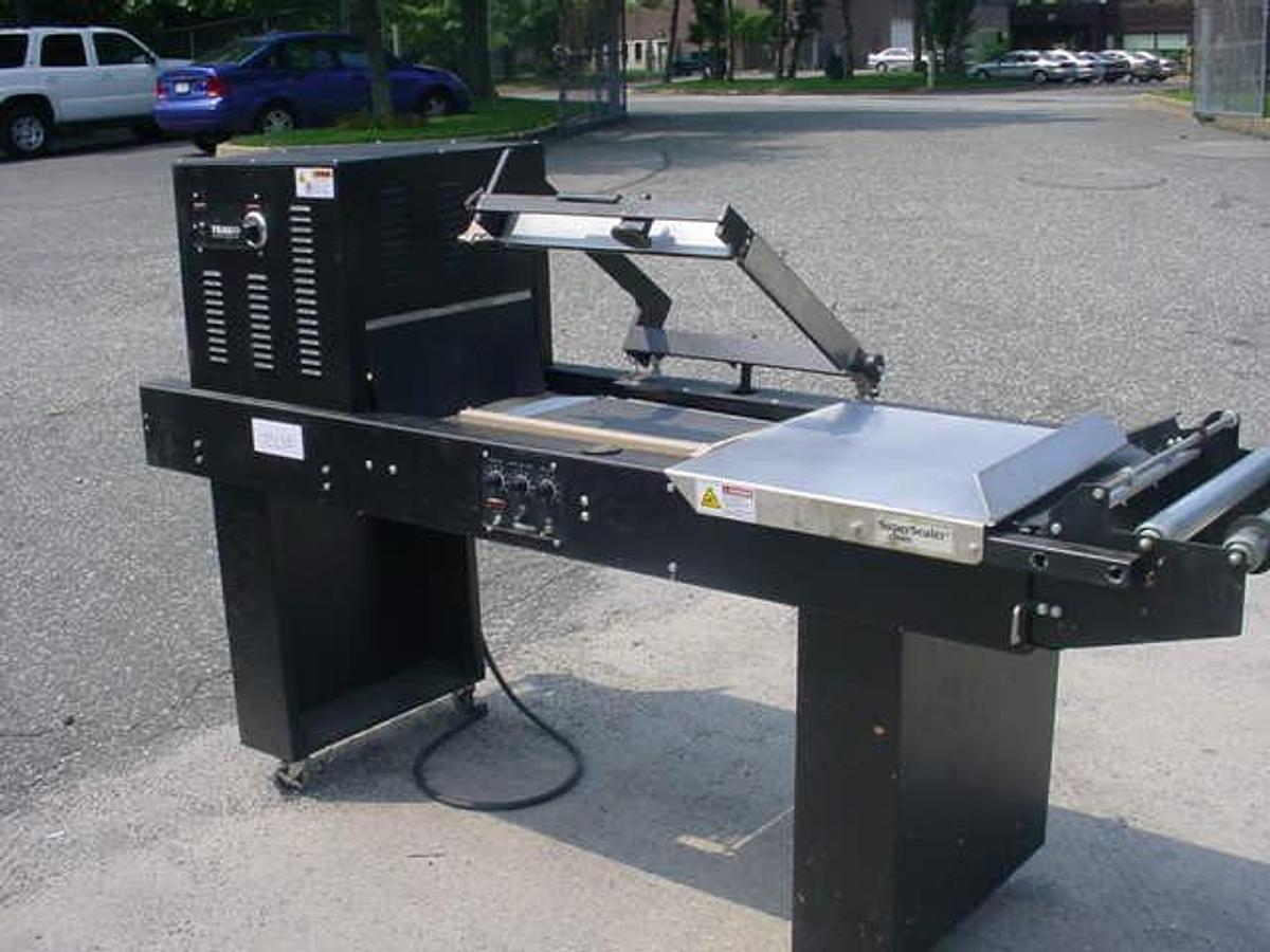 Used Traco Semi-Automatic L-Bar Sealer And Shrink Tunnel