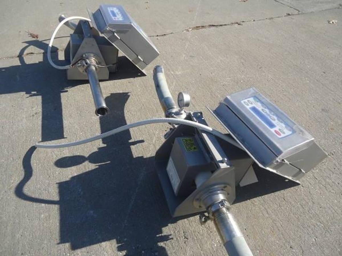 Used Loma Iq2 Pipeline Metal Detectors, 2 Inch Tri-Clamp Ports (2)