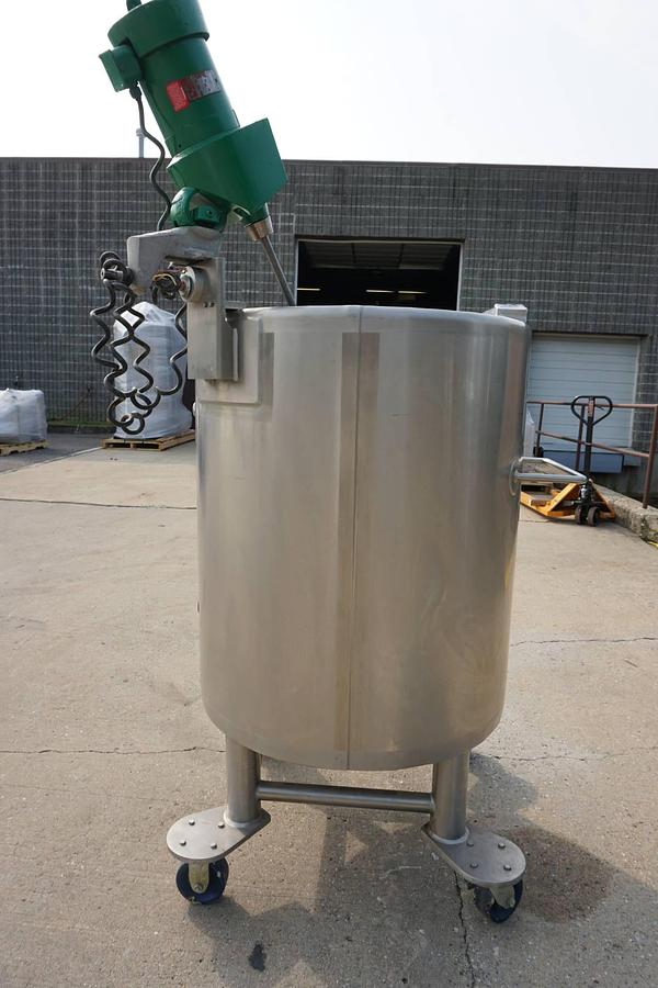 Used Lee 100 Gallon Type 316 Stainless Steel Jacketed Mix Tank
