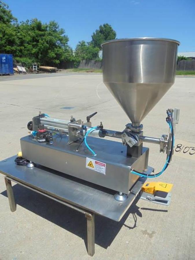 Used Apollo Single Piston Filler, Footpeddle Actuated
