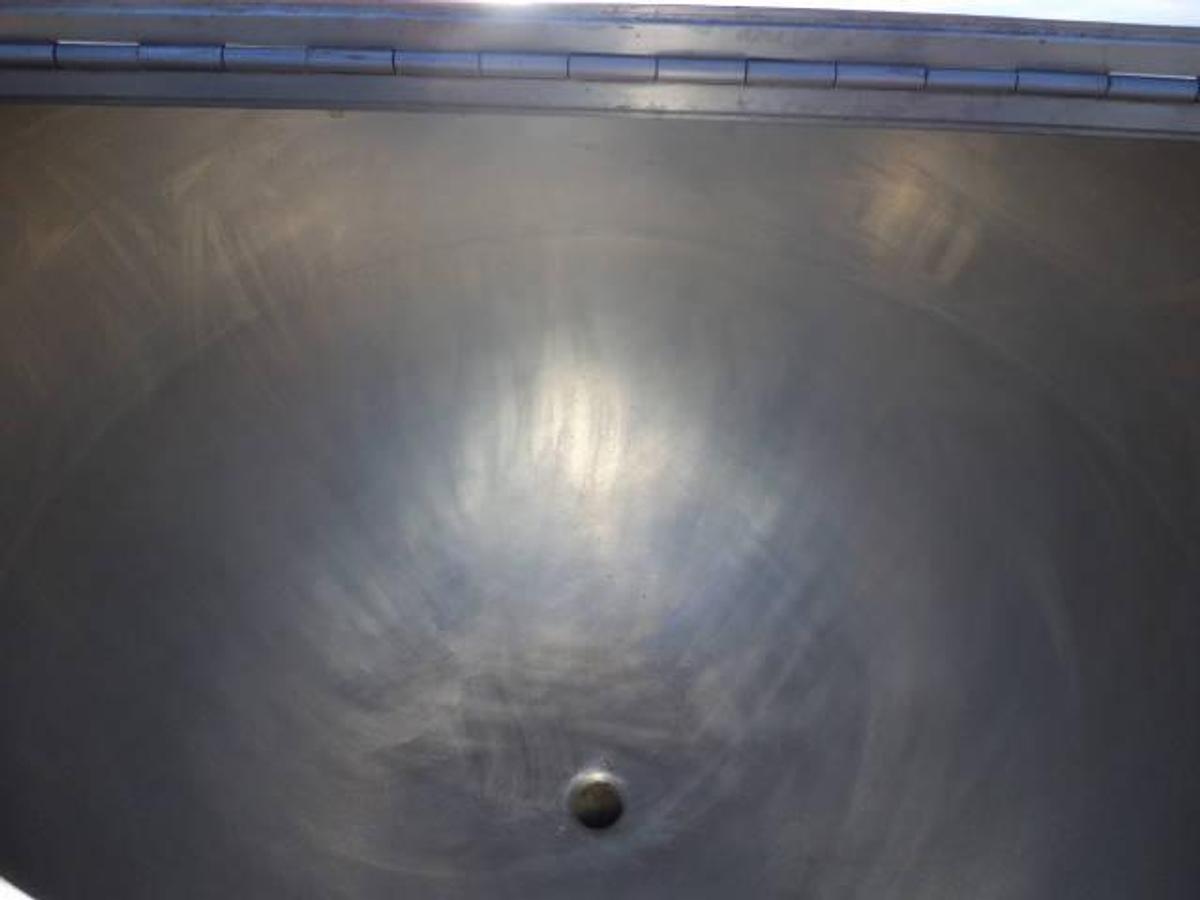Used 100 Gallon Groen Stainless Steel Hemispherical Kettle, 100 PSI Jacket