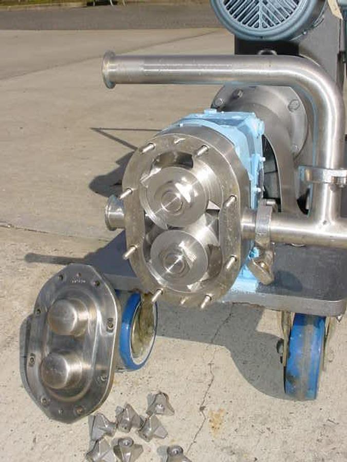 Used Waukesha 30 Stainless Positive Displacement Pump, 5 Hp Vari-Drive