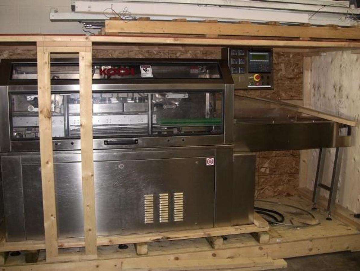 Used Koch Automatic Dual Lane Modified Atmosphere Tray Sealer (m.a.p.)