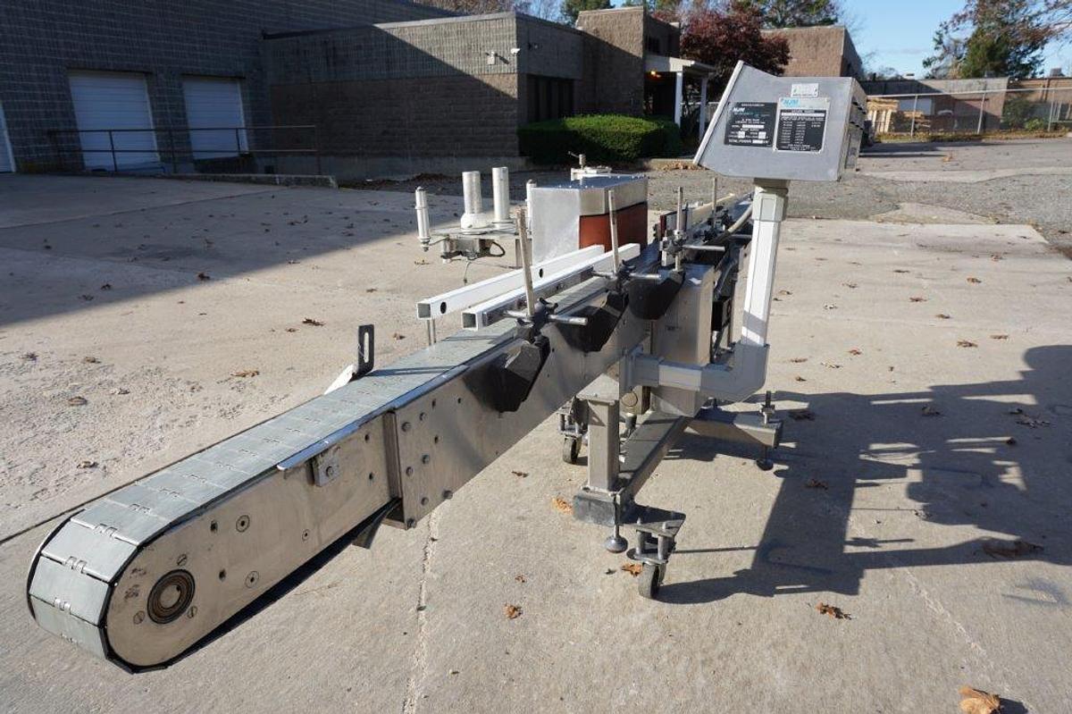 Used NJM  Auto Colt II Pressure Sensitive Spot/Wrap Around Labeling Machine