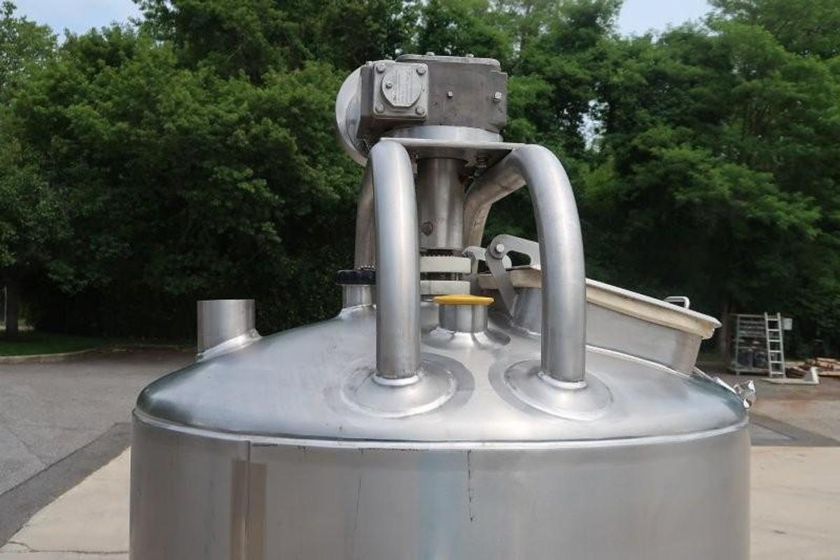 Used Feldmeier 200 Gallon Stainless Steel Jacketed Mix Tank