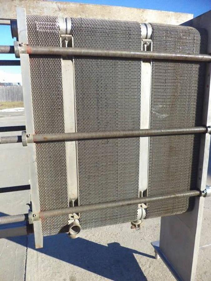 Used Cherry Burrell 214 Plate All Stainless Steel Heat Exchanger