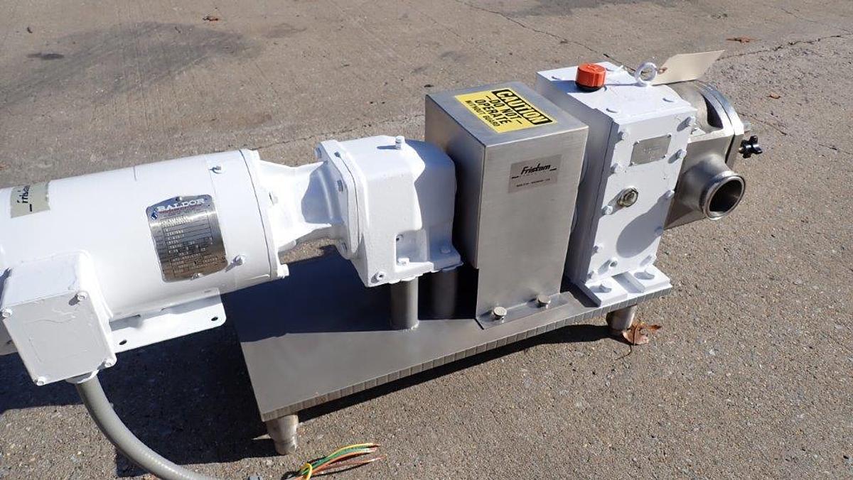 Used Fristam FKL50 SS Positive Displacement Pump, 3 In. Ports