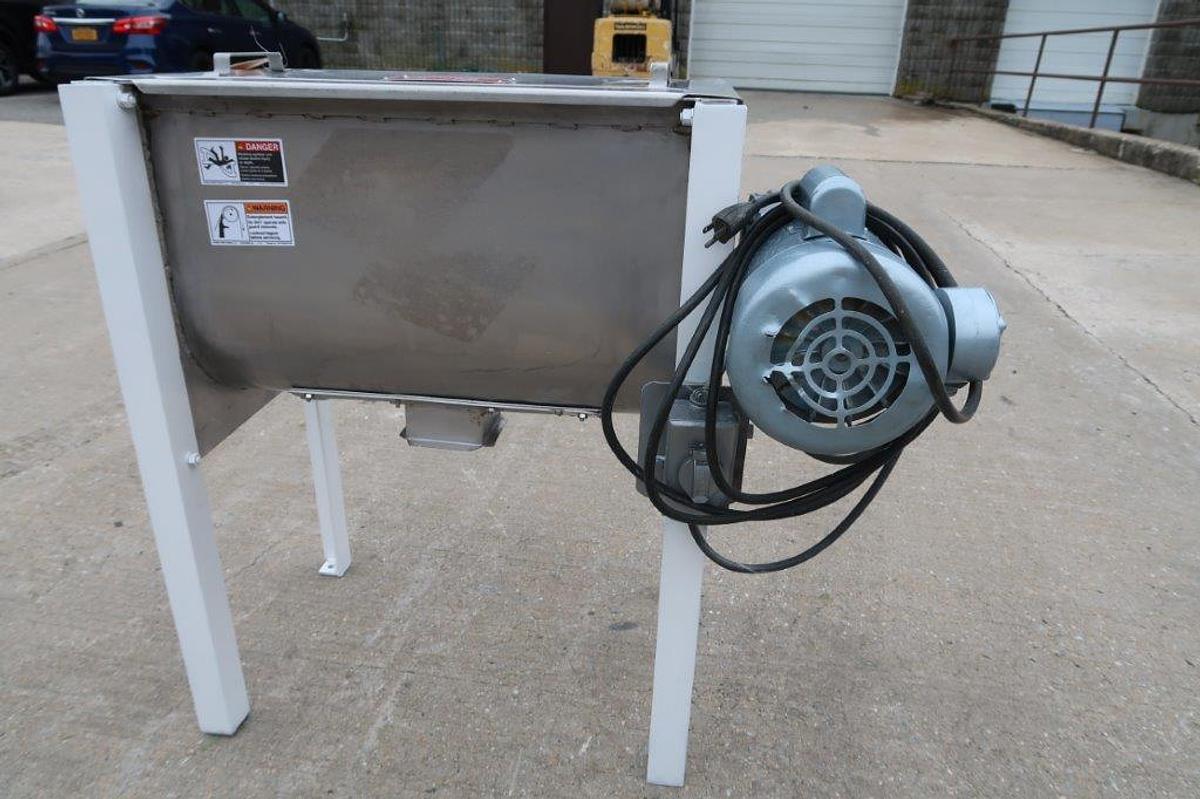 Used Marion 2 Cu. Ft. Stainless Steel Plow/Paddle Mixer, Single Phase Electrics
