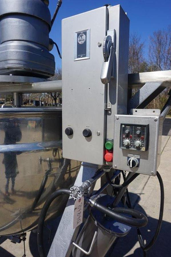 Used 200 Gallon Lee SS Jacketed Scraper Agitated Kettle, Tilt-Out Agitator
