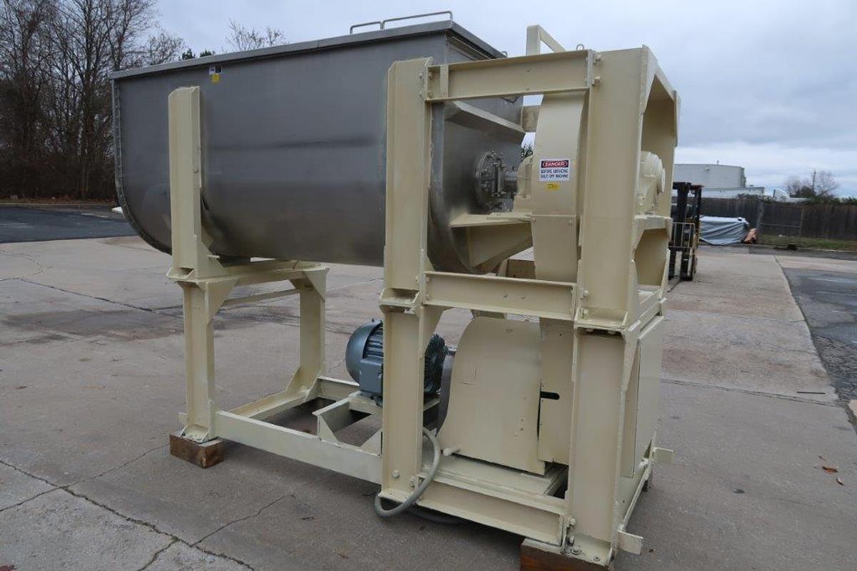 Used 80 Cu. Ft. Day Stainless Heavy Duty Double Ribbon Blender, 40 HP