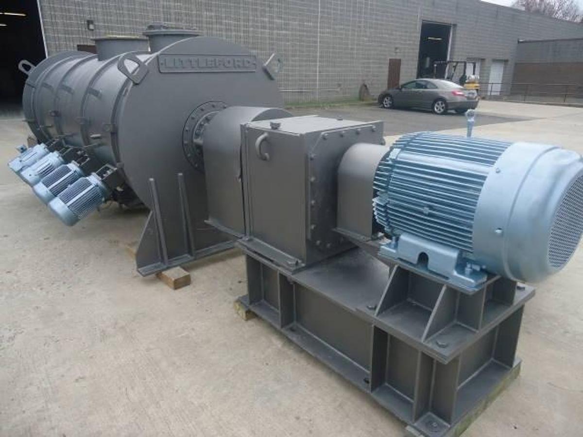 Used Littleford Fkm-4200d Plow Mixer With Choppers, 100 Hp