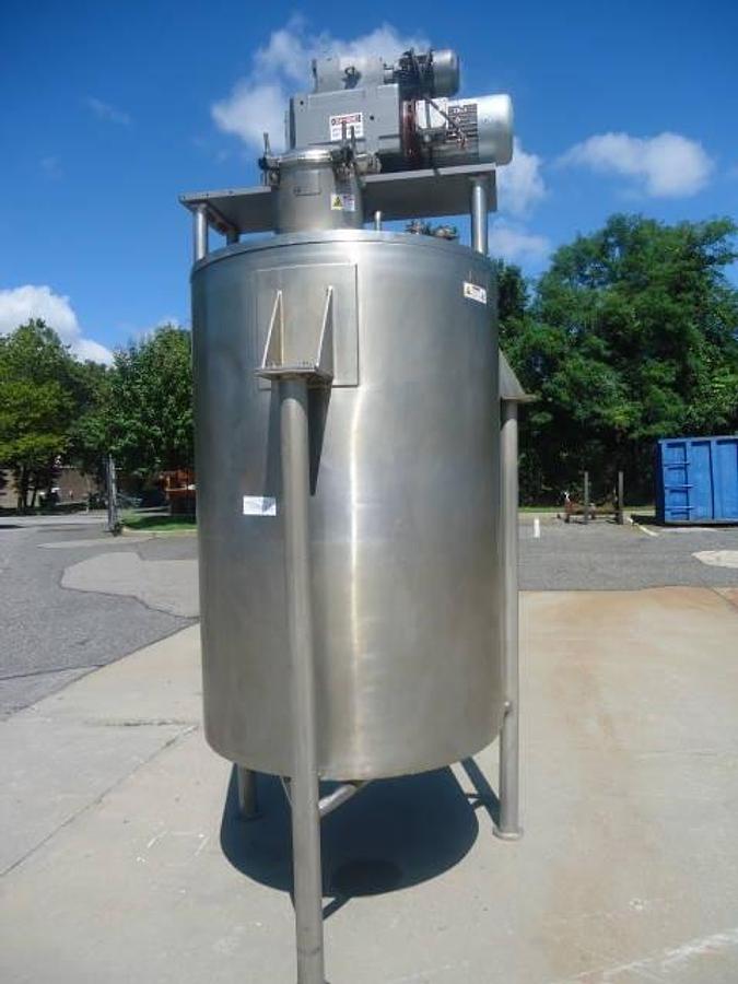Used 300 Gallon Lee Stainless Jacketed Agitated Vacuum Reactor