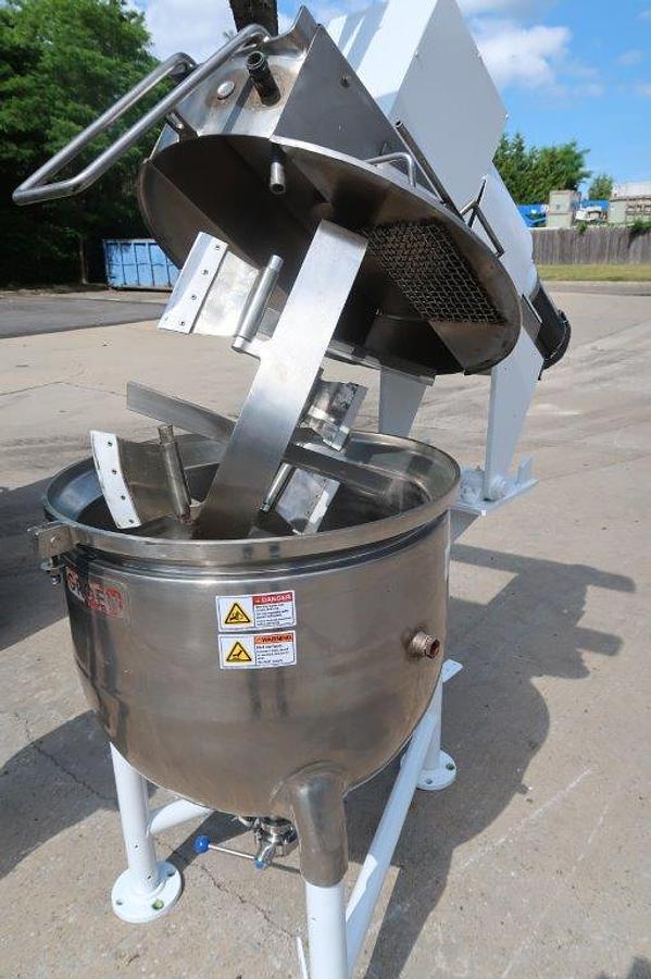 Used 30 Gallon Groen 316SS Jacketed Double Motion Kettle, Portable