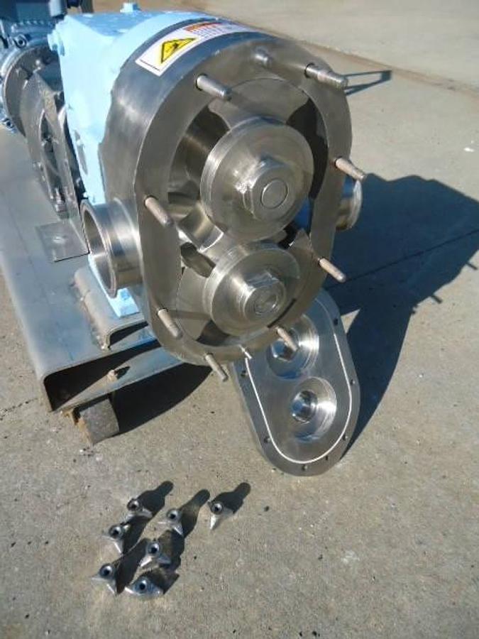 Used Waukesha 130 Stainless Steel Positive Displacement Pump, Portable