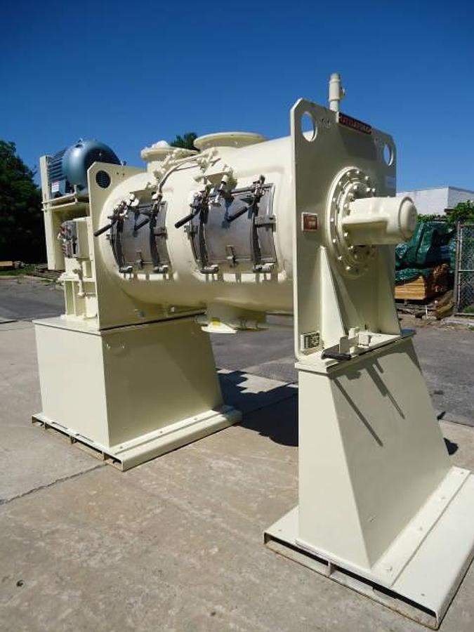 Used Littleford Fkm-1200-E Stainless Plow Mixer, 75 Psi Jacket