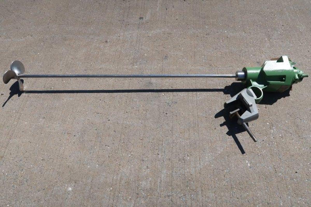 Used Lightnin Air Operated Clamp-On Agitator, 52 In. Shaft