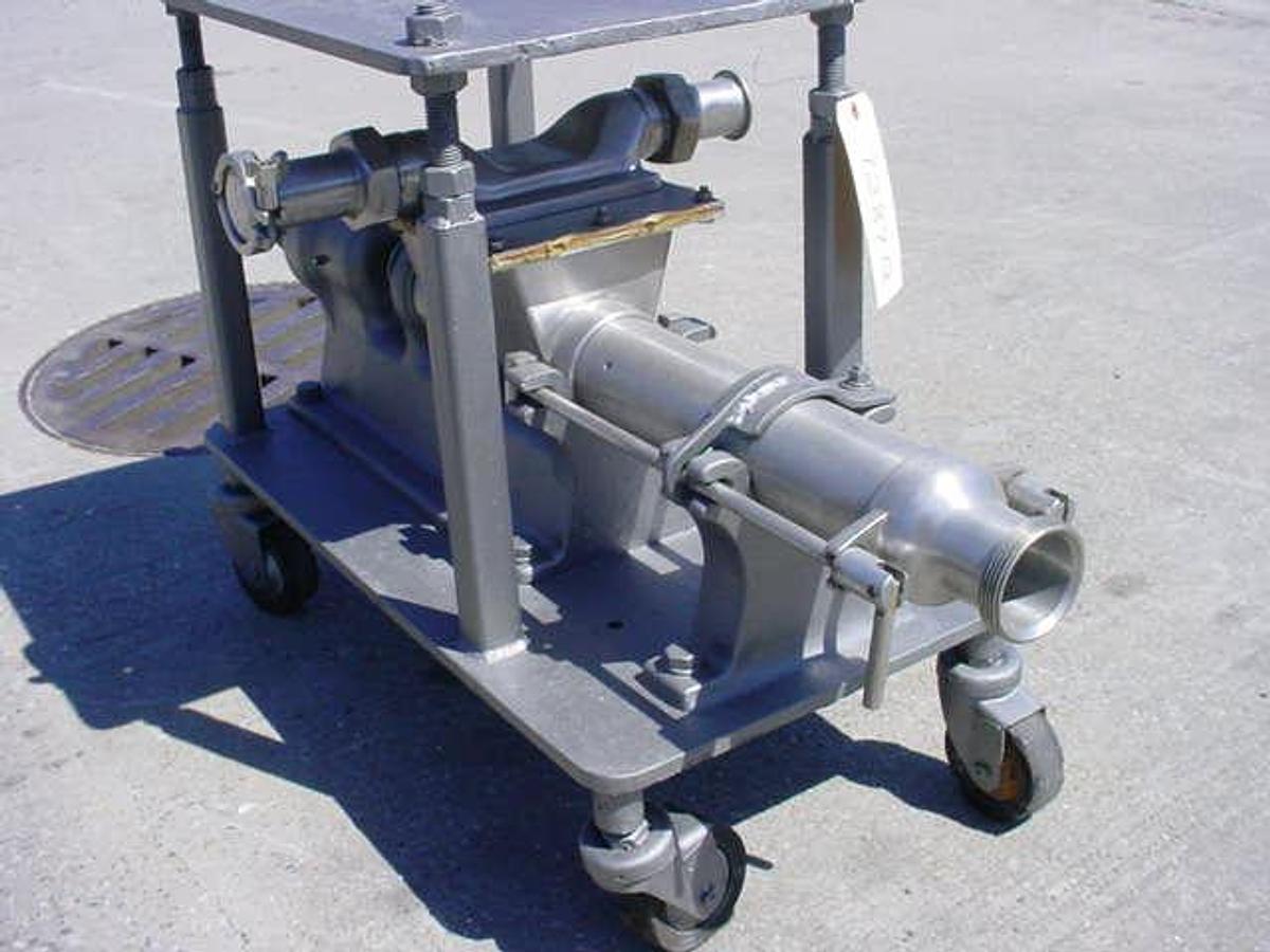 Used Moyno Hopper Fed Sanitary Pump, No Motor