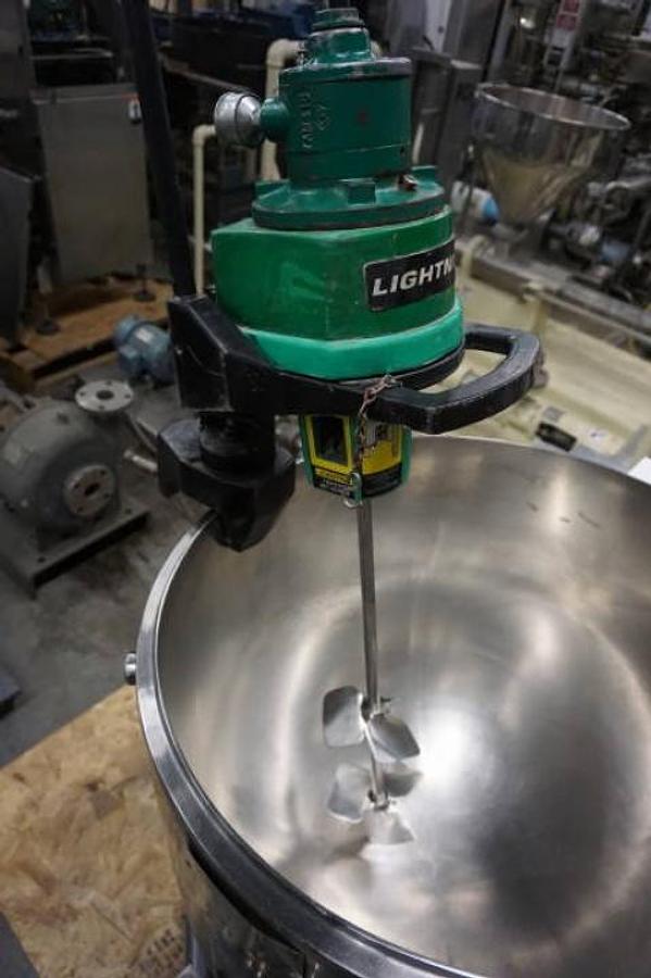 Used Lightnin Air Operated Clamp On Mixer, SS Shaft