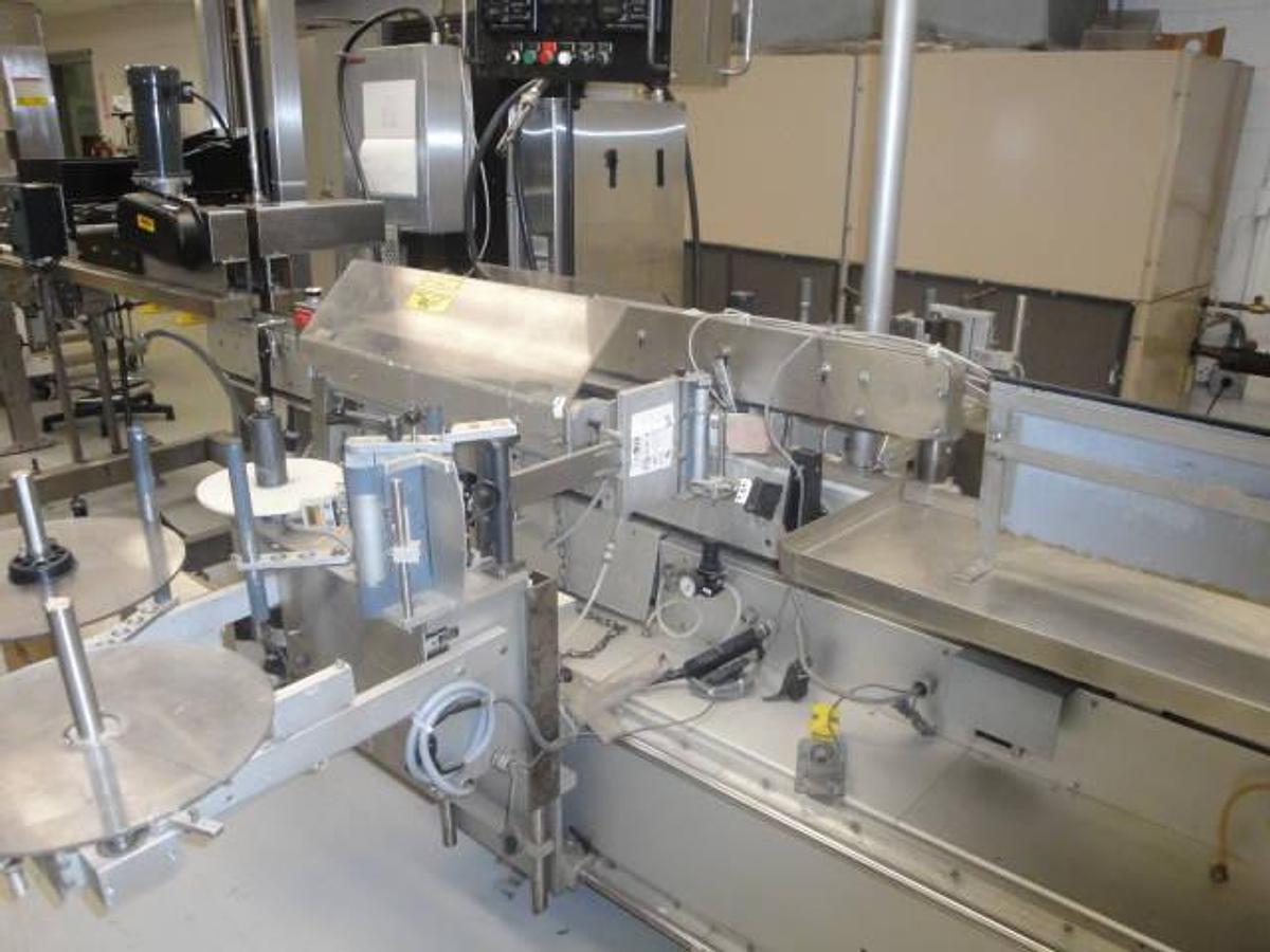 Used KAPS-ALL PISTON FILLING/CAPPING/LABELING LINE, 300CC