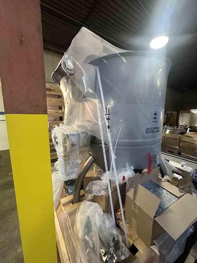 Used 528 Gallon SS DC Norris Scraper Kettle, 100 PSI Jacket