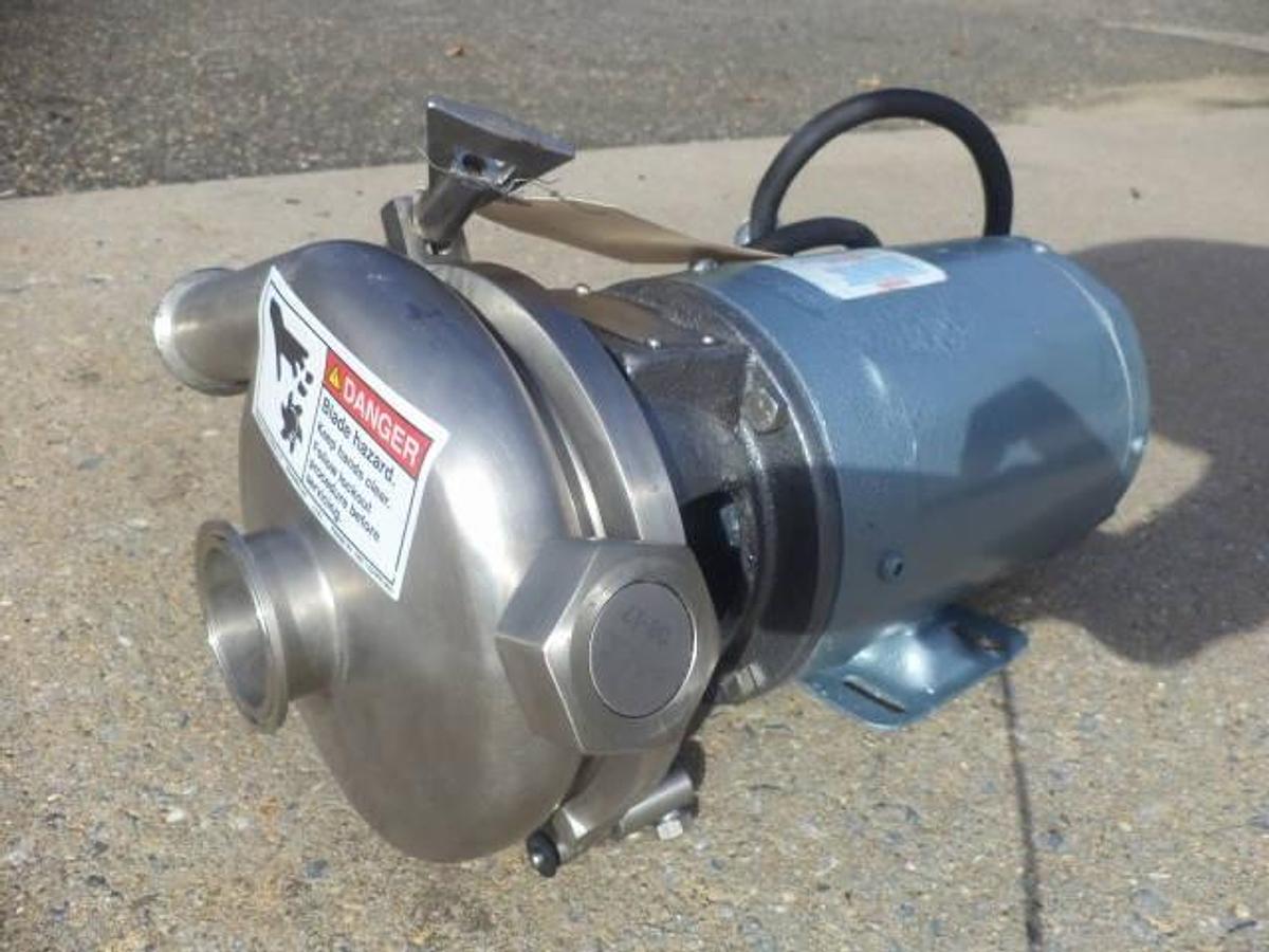 Used Crepaco 2 in. x 1-1/2 in. SS Sanitary Centrifugal Pump, 3/4HP