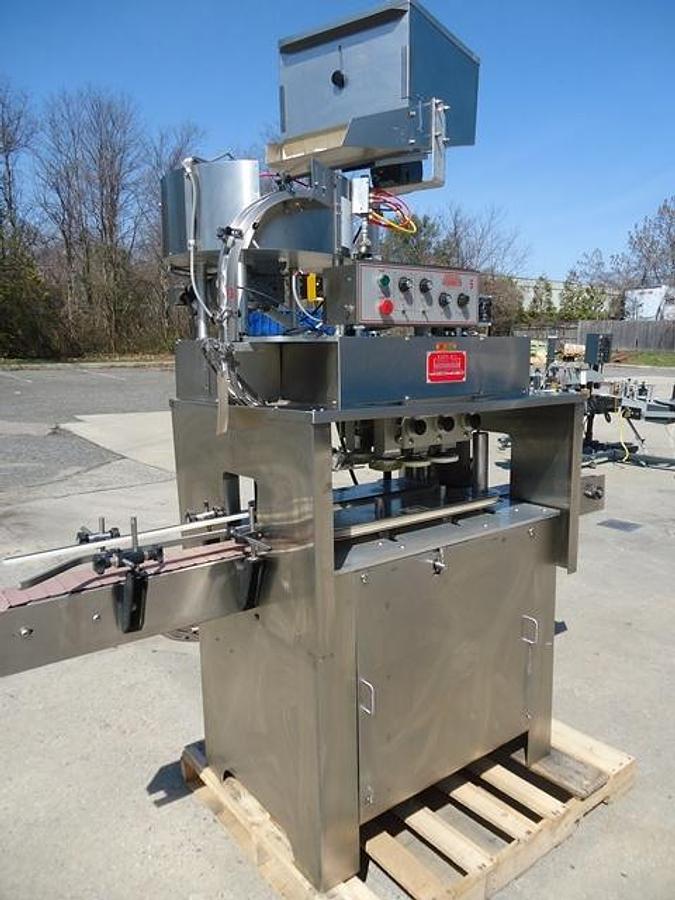 Used Kaps-All G-A Six Spindle Capper, Stainless Steel