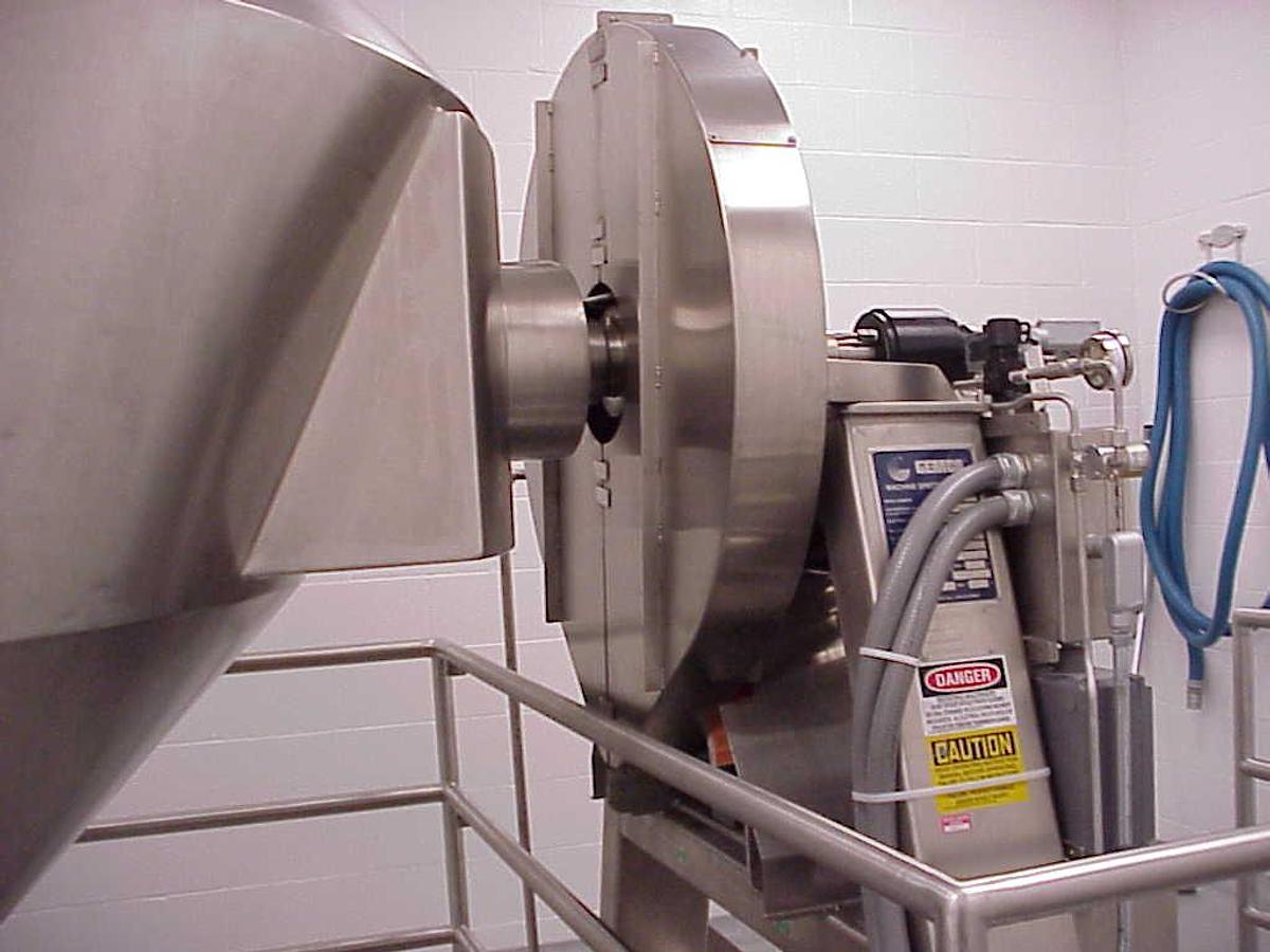 Used Gemco 50 Cu. Ft. Ss Slant Cone Blender, Pharmaceutical Grade