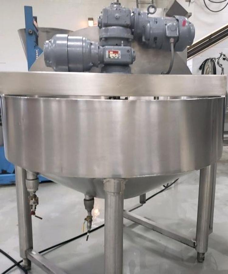 Used Chester Jensen 100 Gallon Stainless Steel Cooker/Cooler, Agitated