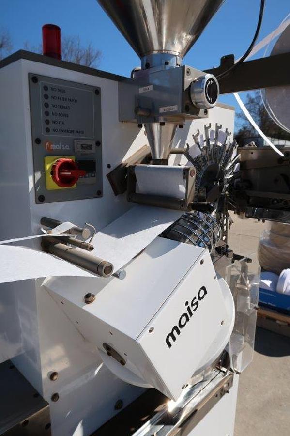 Used Maisa EC12C Tea Bagging Machine, with Envelope Feature, 110 per minute