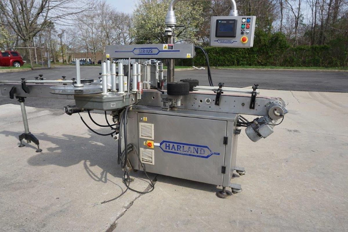 Used Harland Front and Back Pressure Sensitive Labeler