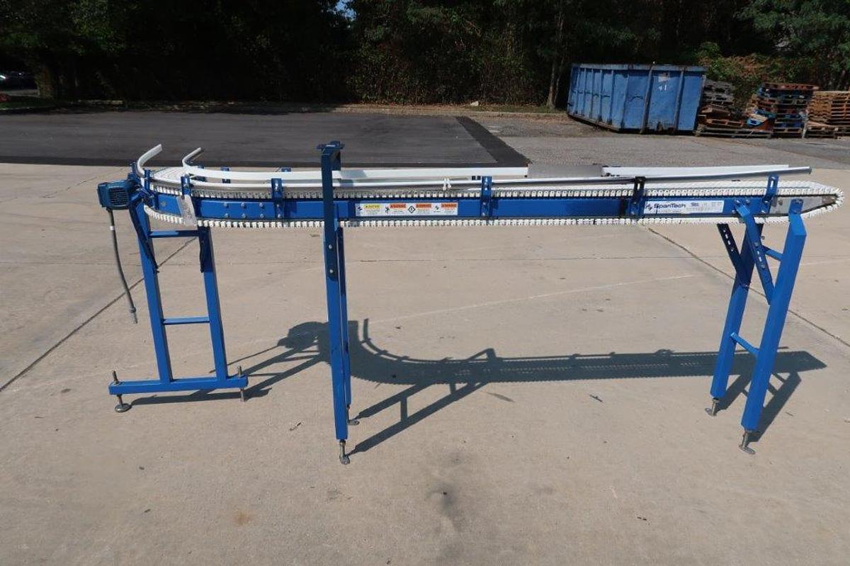 Used Span Tech 90 Degree Motorized Conveyor