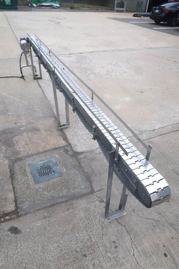 Used 4 1/2 In. X 13 Ft. Long Motorized Conveyor