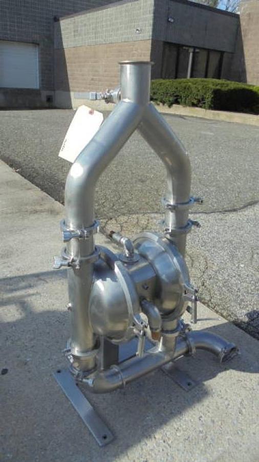 Used Murzan PI.50.SL Air Operated SS Double Diaphragm Pump, 3 Inch