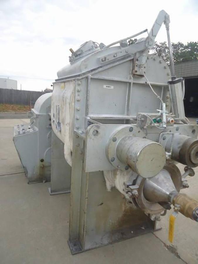 Used Amk 120 Gallon Double Sigma Arm Mixer-Extruder, Jacketed