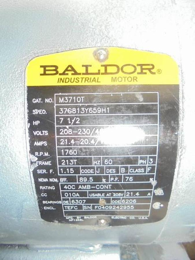 Used Travaini 40-150/C/GH Vacuum Pump, 7-1/2 HP Motor