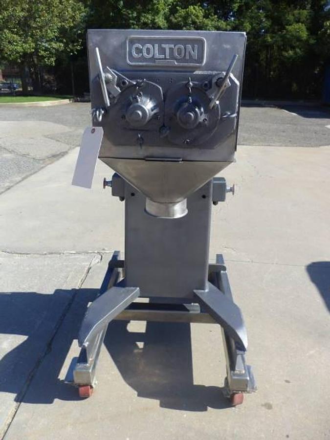 Used Colton 544 Twin Granulator, Stainless Steel