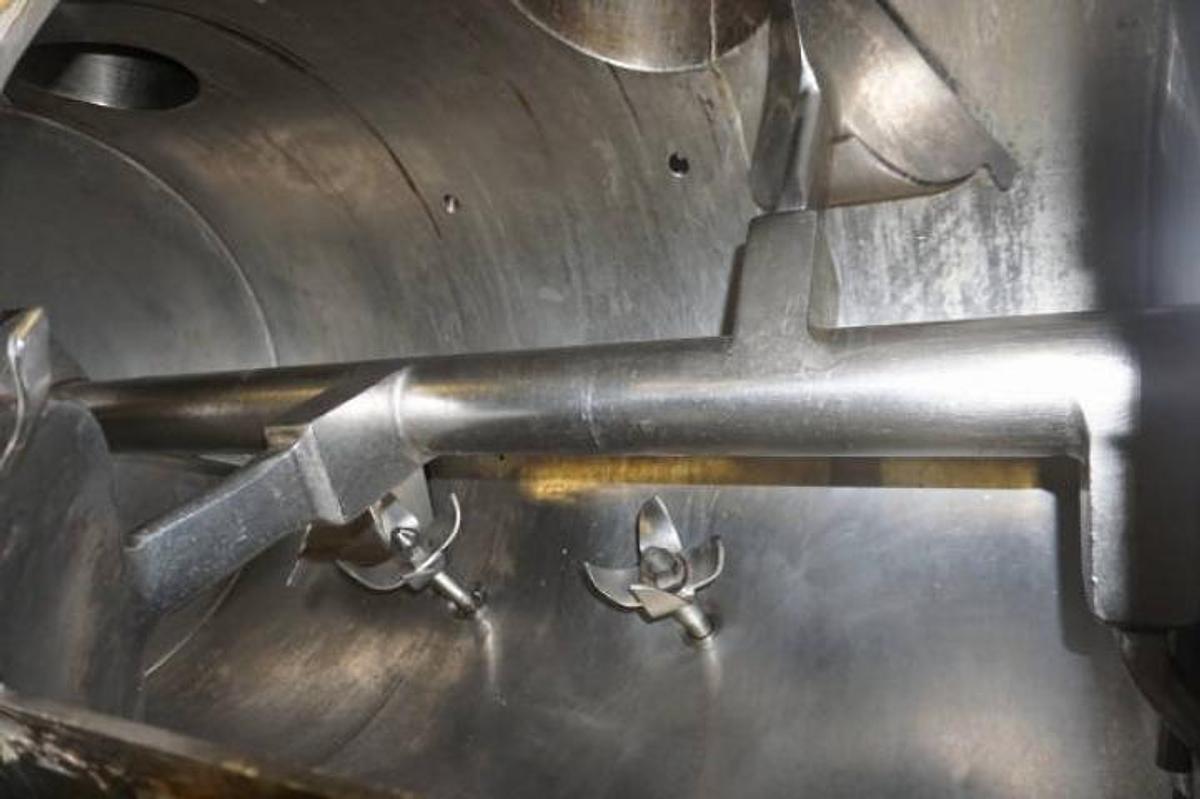 Used Littleford FKM-600 Stainless Steel Plow Mixer, 75 PSI Jacket