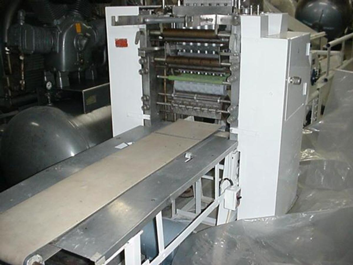 Used Lombi 6-Across Square Ravioli Machine