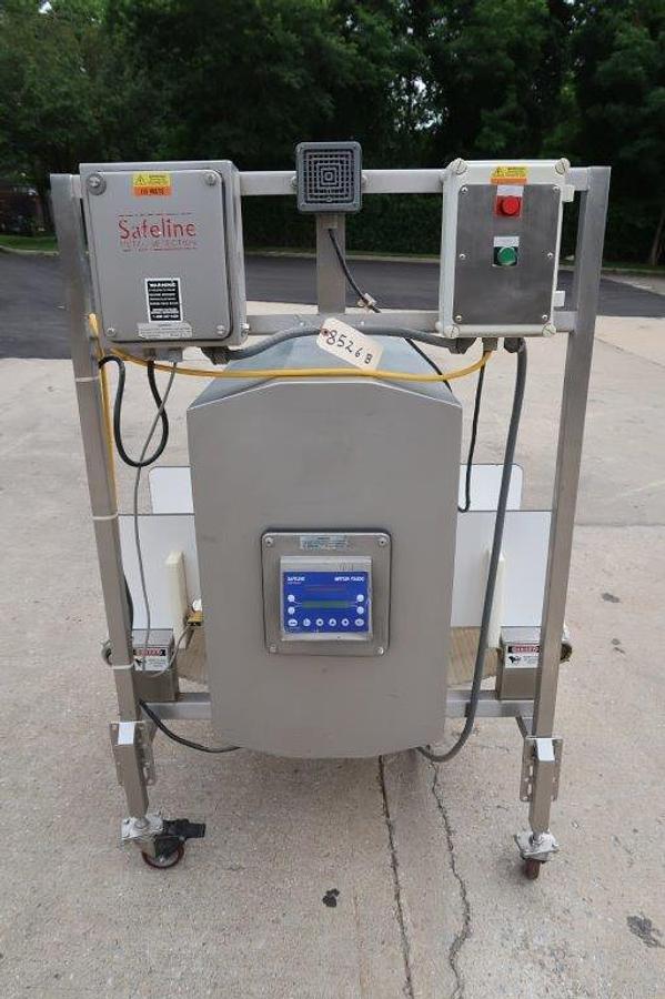 Used Safeline Conveyorized Metal Detector, 14 inch by 21 inch Aperture