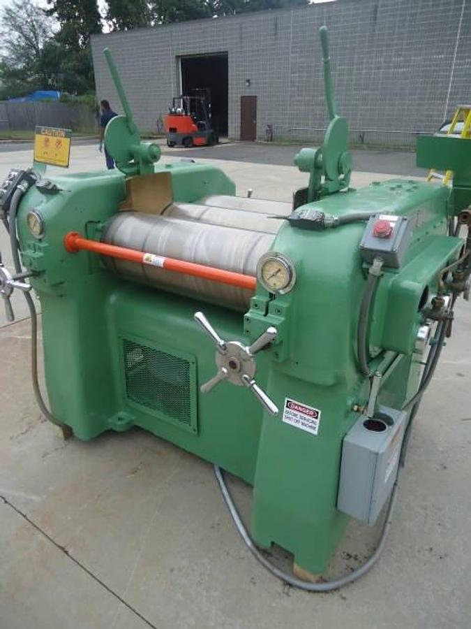 Used Lehmann 13 In. X 32 In . Three Roll Mill, Sight-O-Matic Control