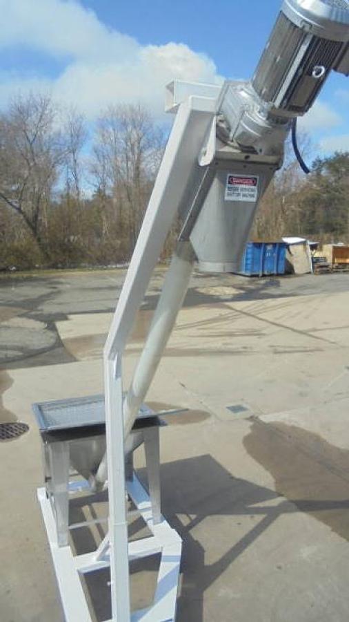 Used Inclined Flexible Screw Conveyor, Portable