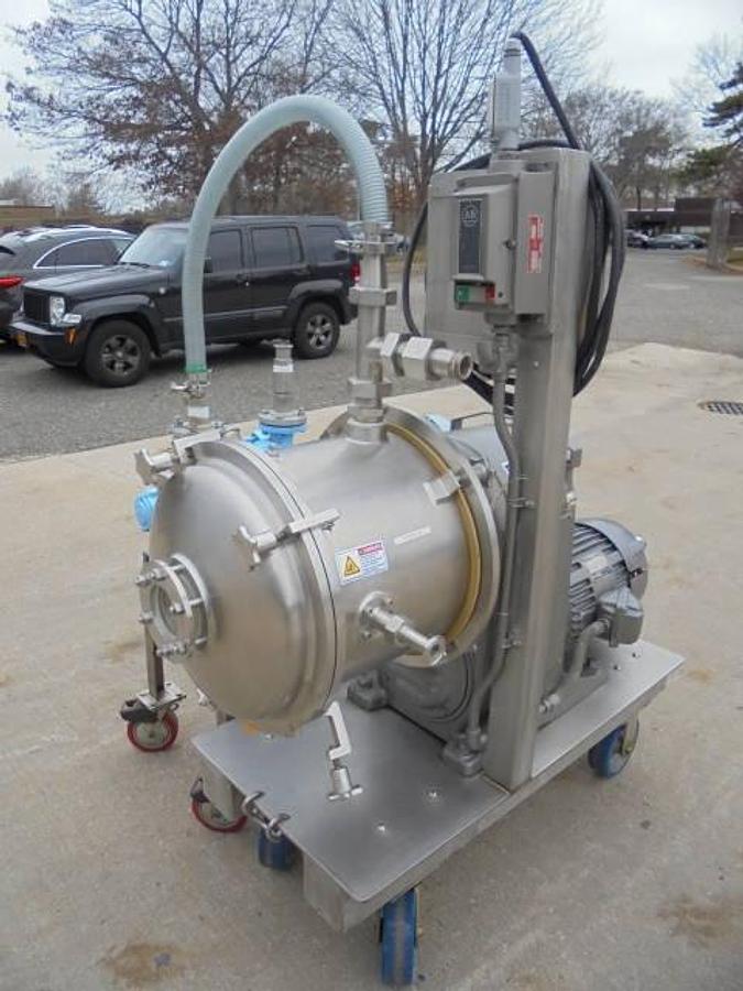 Used Cornell D16 Stainless Steel Sanitary Versator, 4B Finish with Vacuum Pump