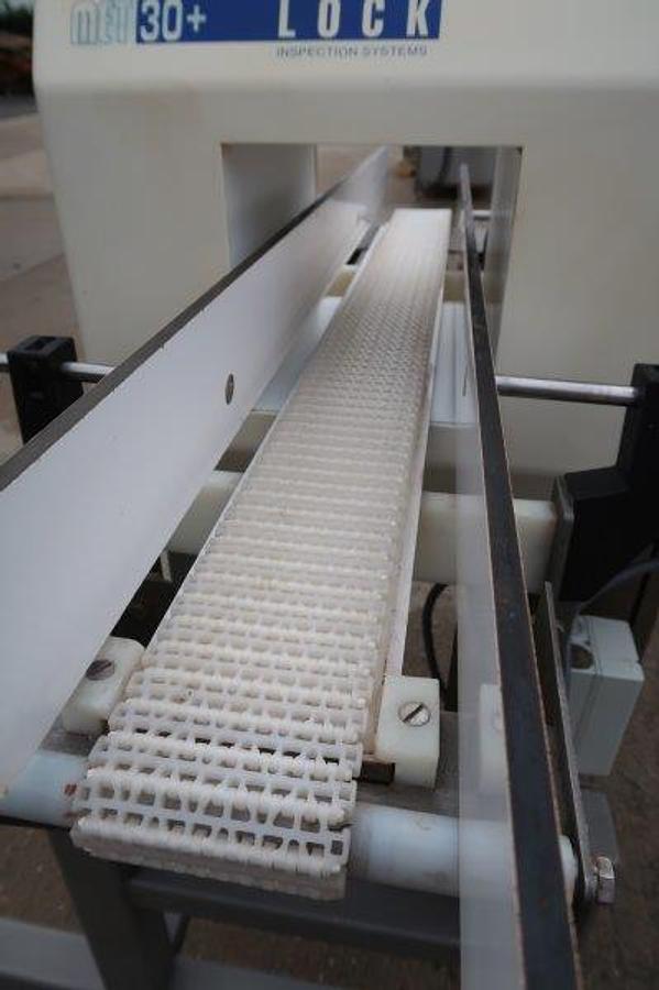Used Lock Met 30+ Conveyorized Metal Detector, Single Phase