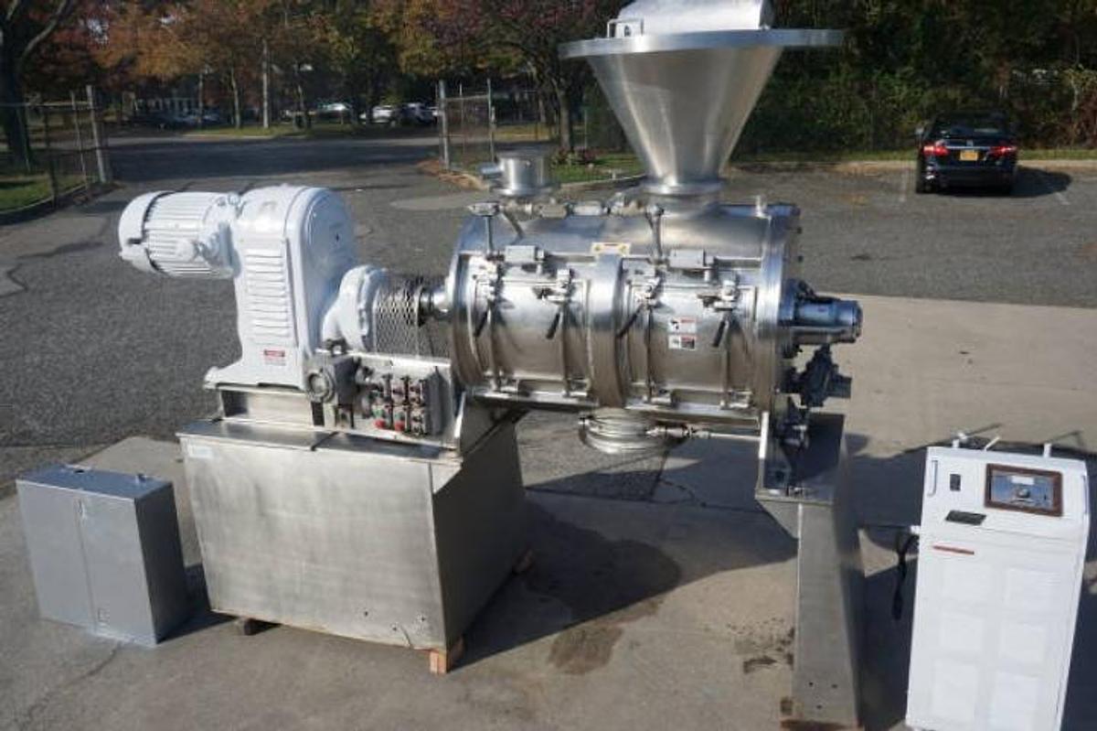 Used Littleford FKM-600 Stainless Steel Plow Mixer, 75 PSI Jacket