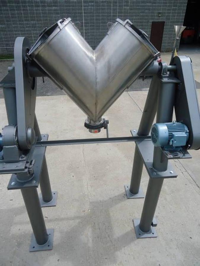 Used 5 Cu.ft. Patterson Kelley Stainless Steel “V” Liquid-Solids Blender